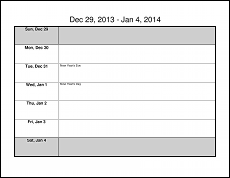printable week calendar